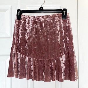 Crushed Velvet Skirt